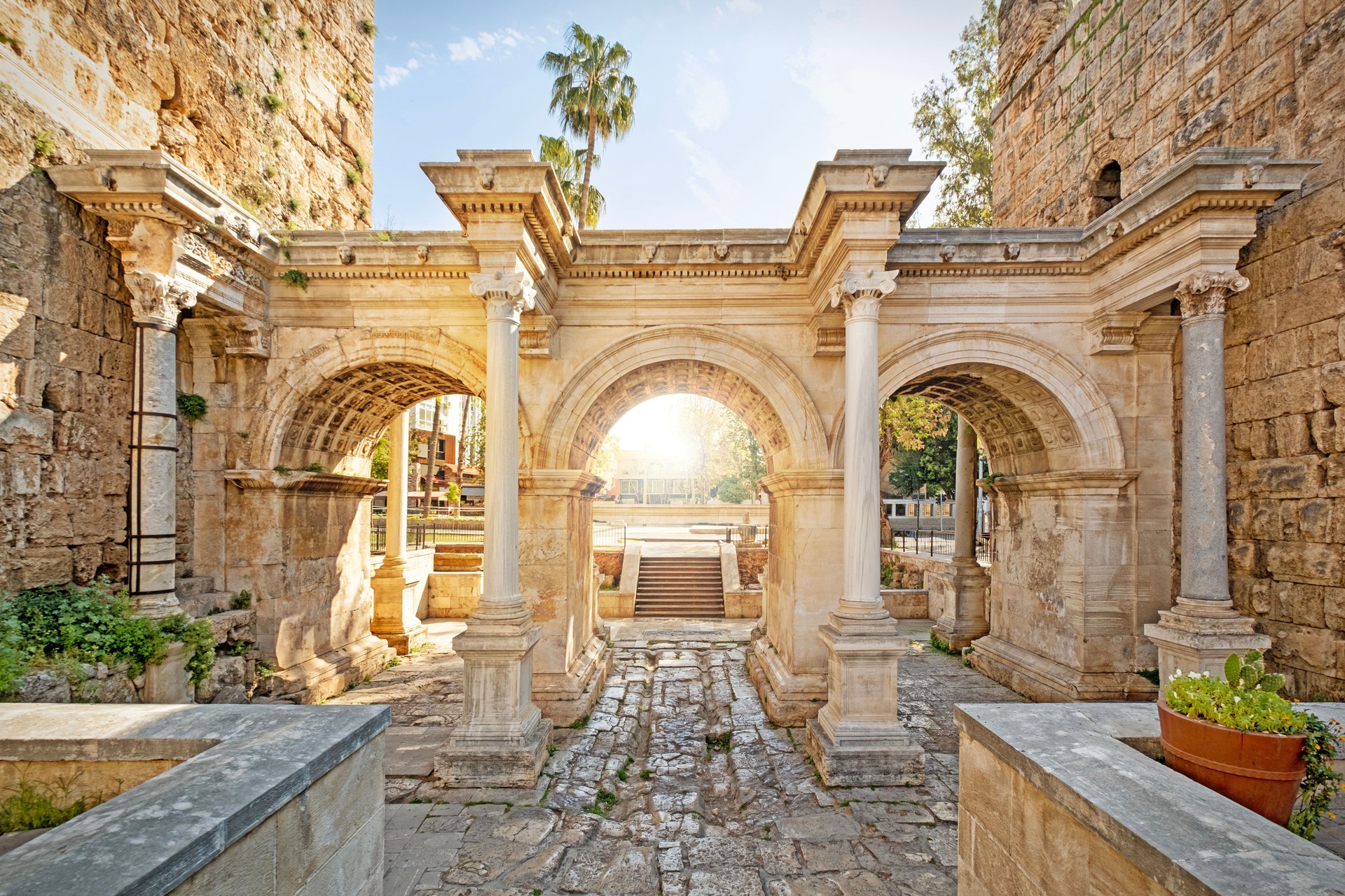 Hadrian's Gate in Antalya, Turkey